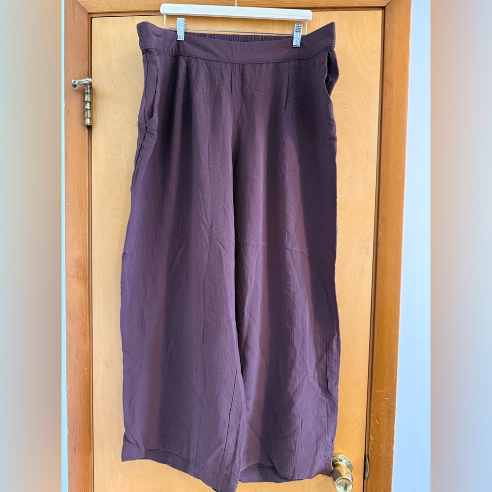 A New Day Wide Leg Pants in Deep Plum